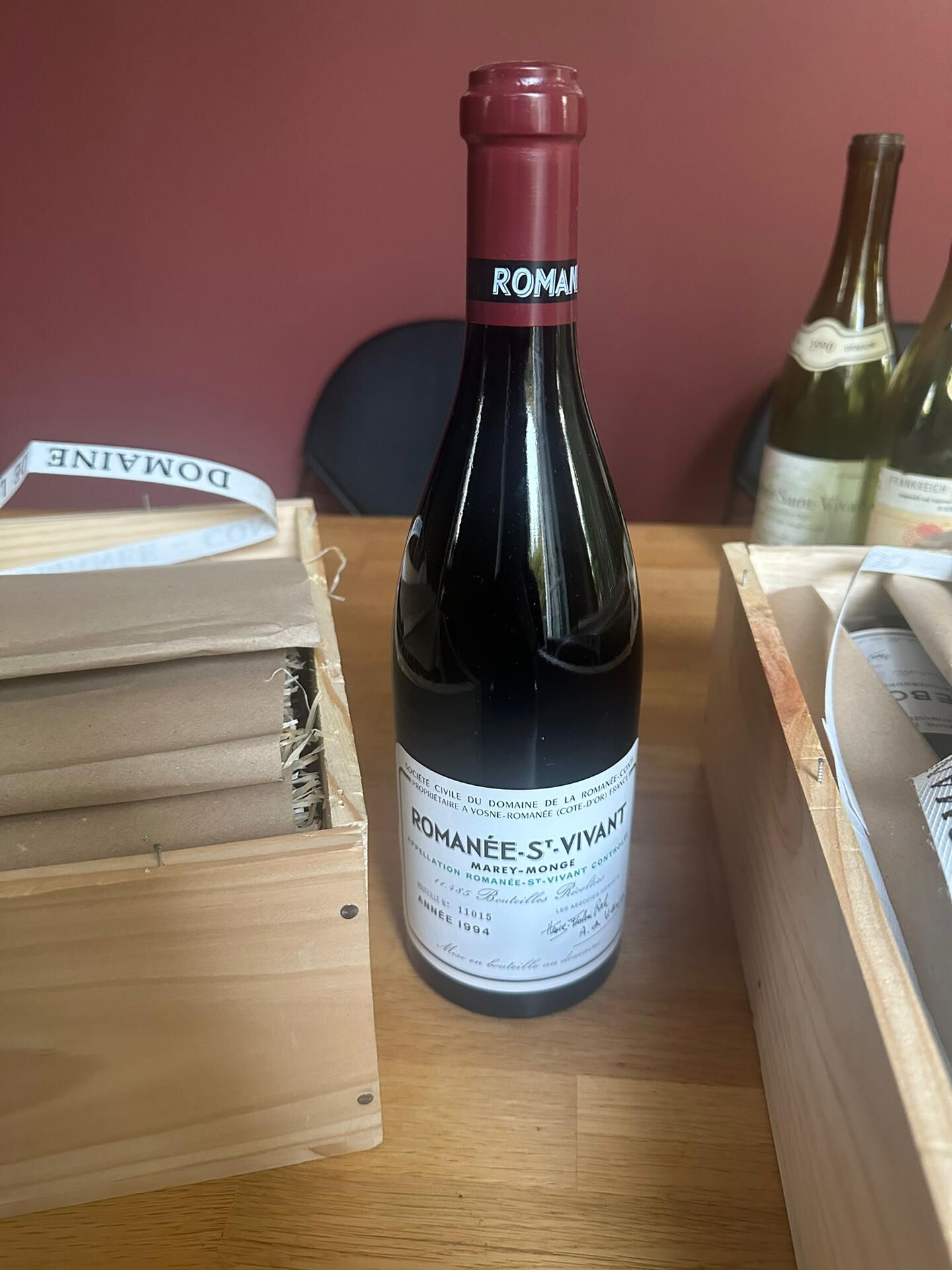 DRC Romanée-Saint-Vivant 單瓶與完整酒標,核對 RSV 酒名、年份及容量