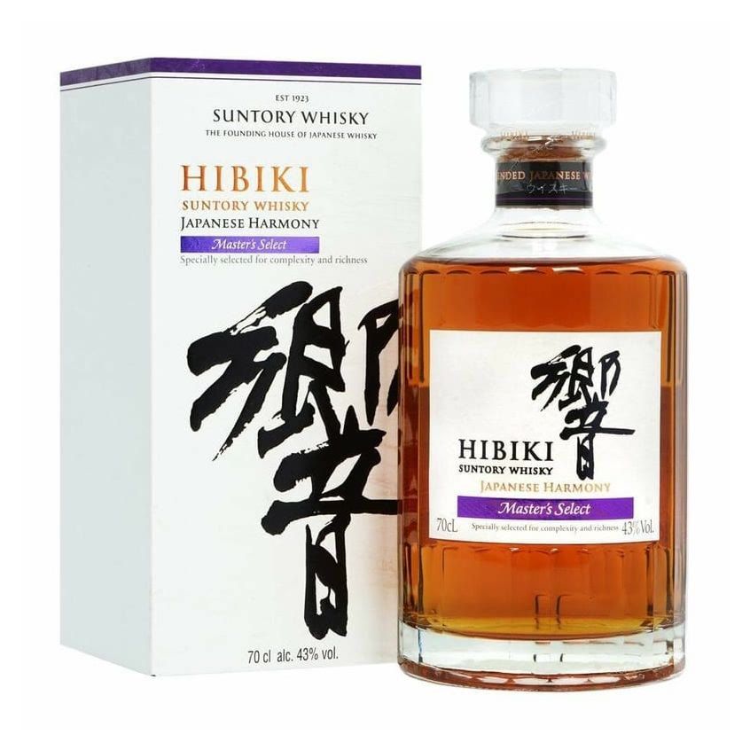響 Master's Select 威士忌酒瓶,酒標為無年份 Master's Select