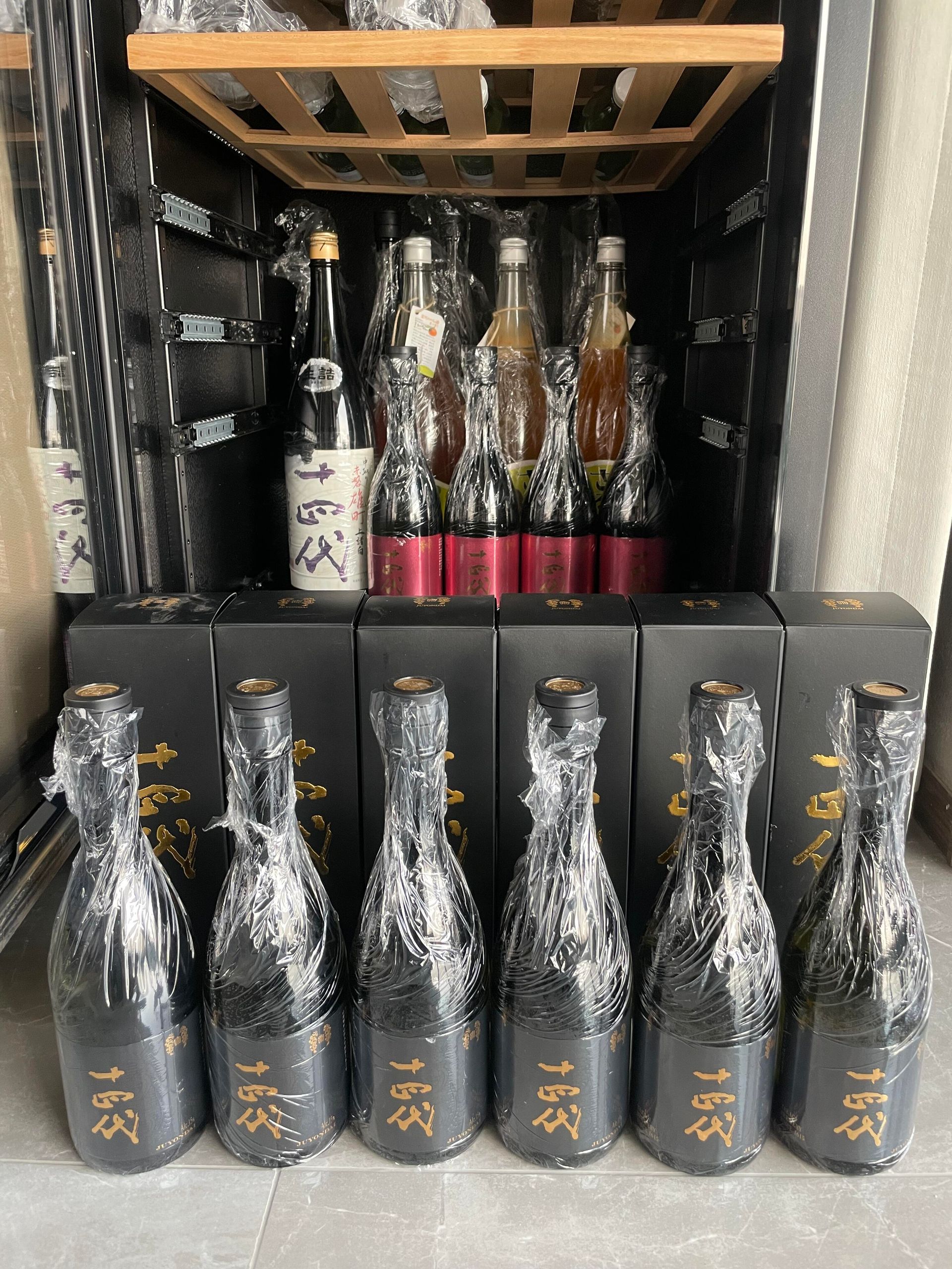 同瓶清酒的酒造年度、製造年月和出荷年月示意時間線