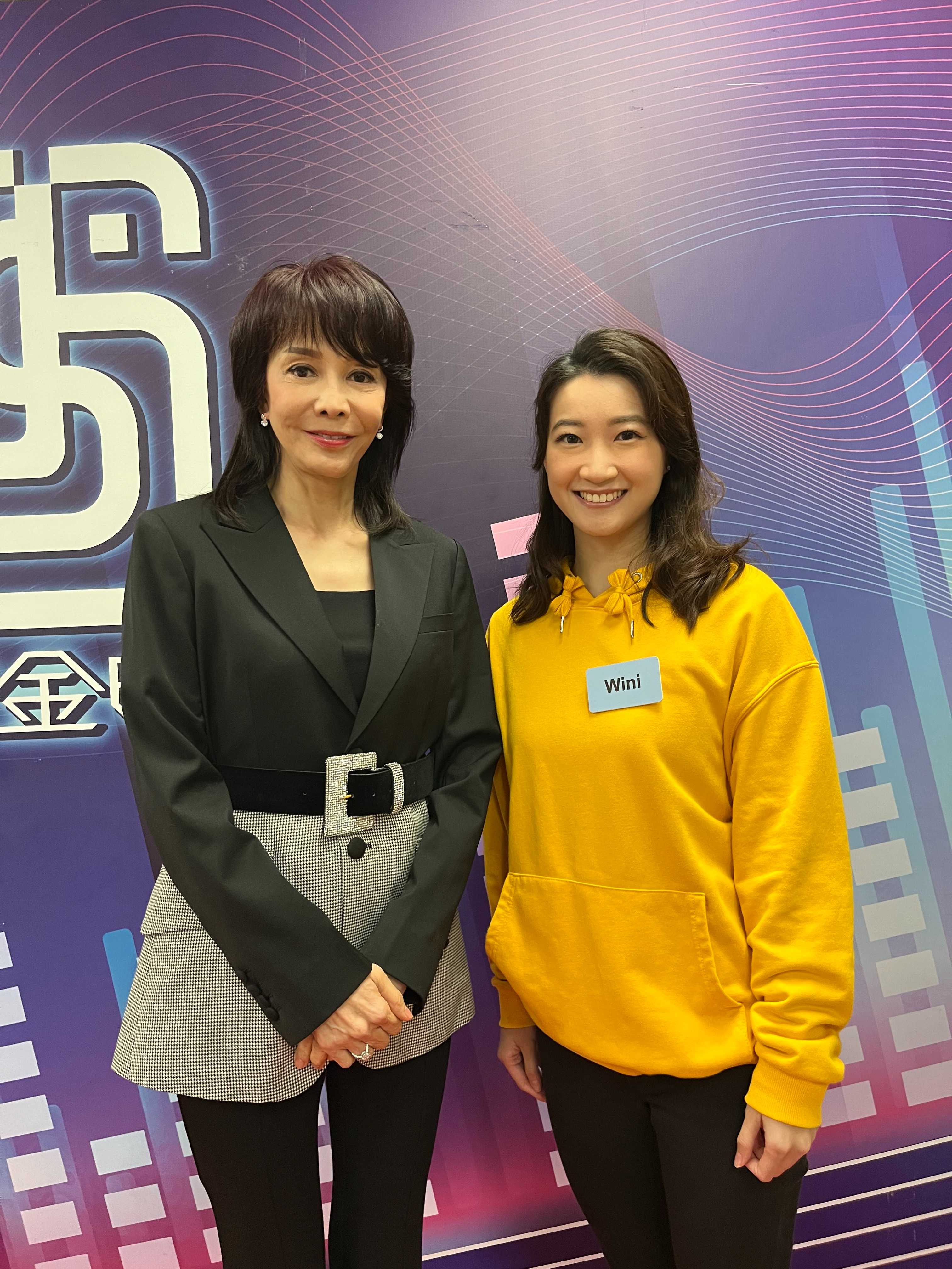 TVB television appearance with celebrity host Dodo Cheng - MC Wini Mak