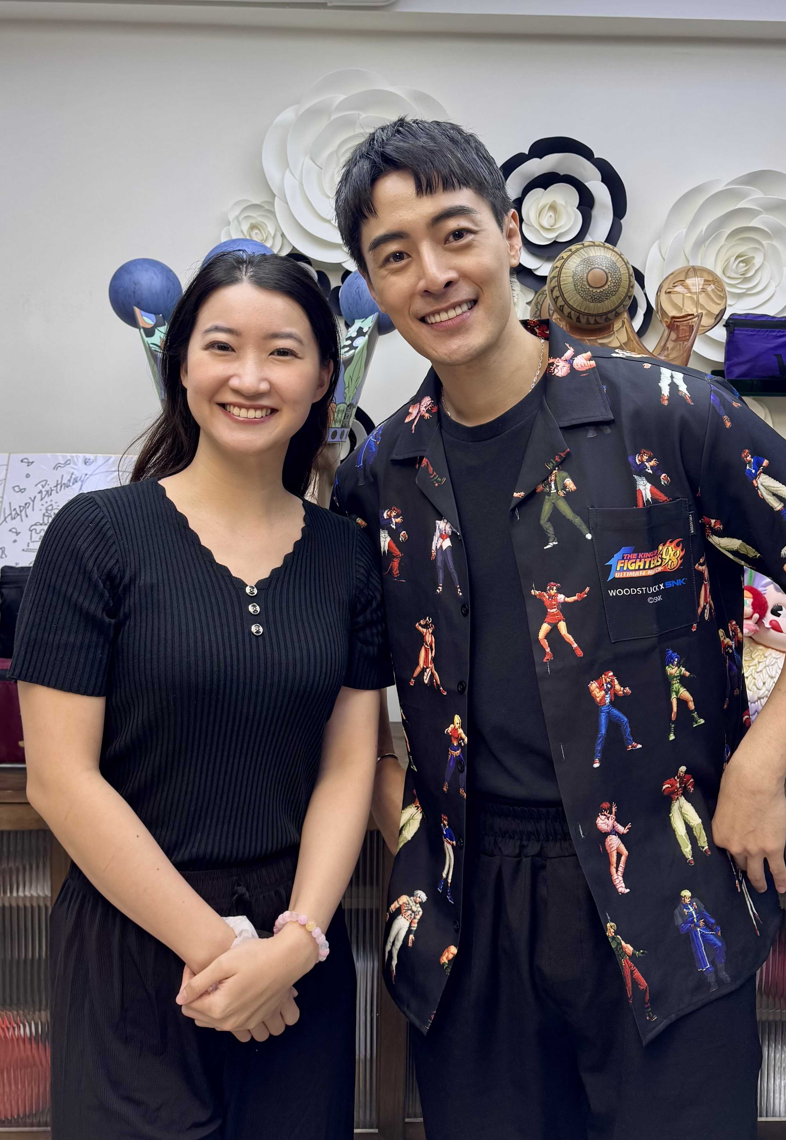 Live broadcasting studio show with Wish Chu - MC Wini Mak