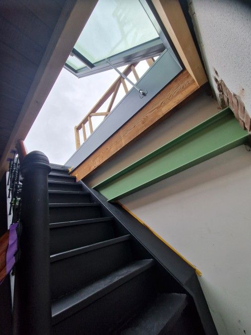 lichtstraat daktoetreding binnenaanzicht