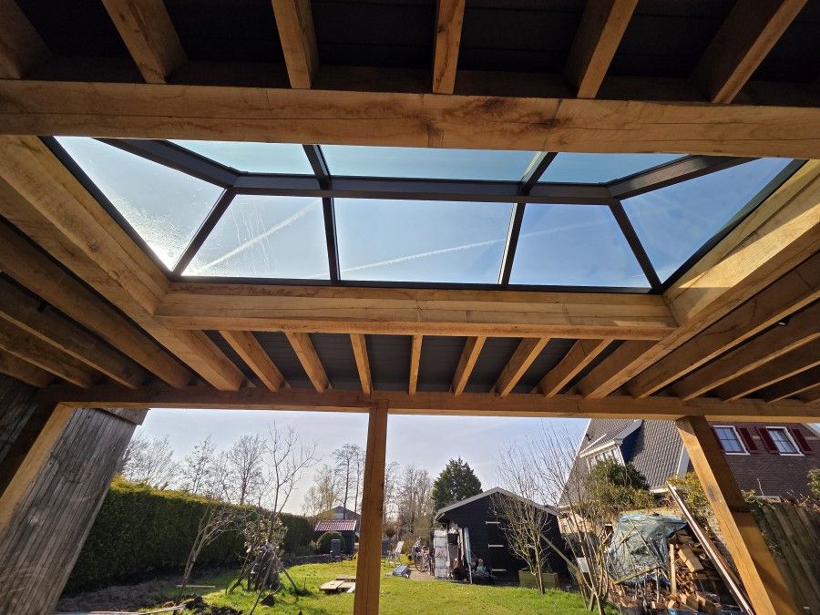 Schilldak lichtstraat - veranda