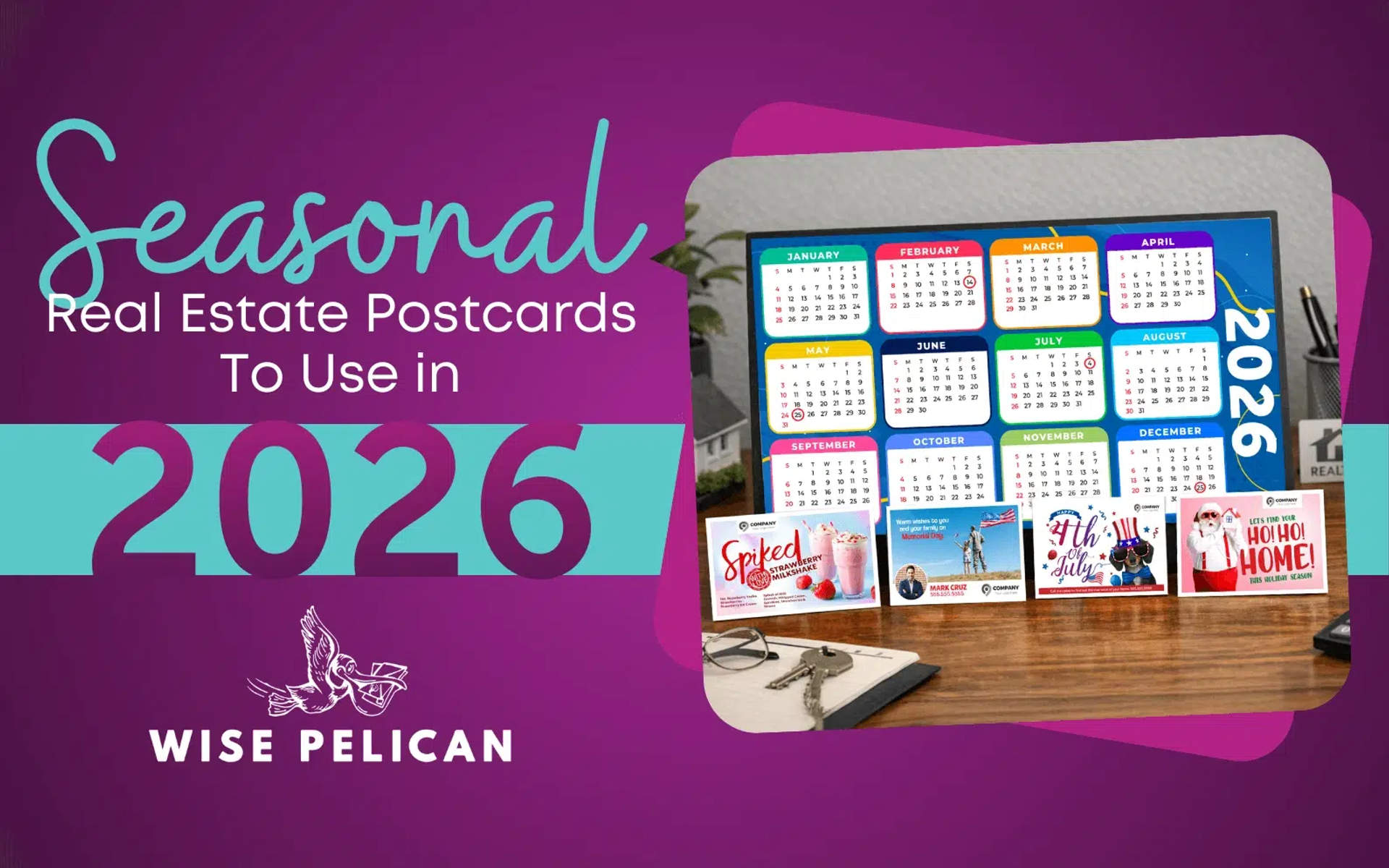 Seasonal Real Estate Postcards To Use In 2026