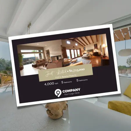 real estate postcards luxury
