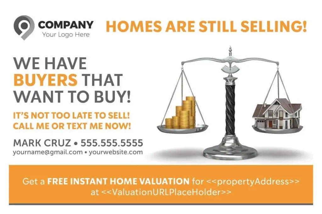 direct mail real estate postcards