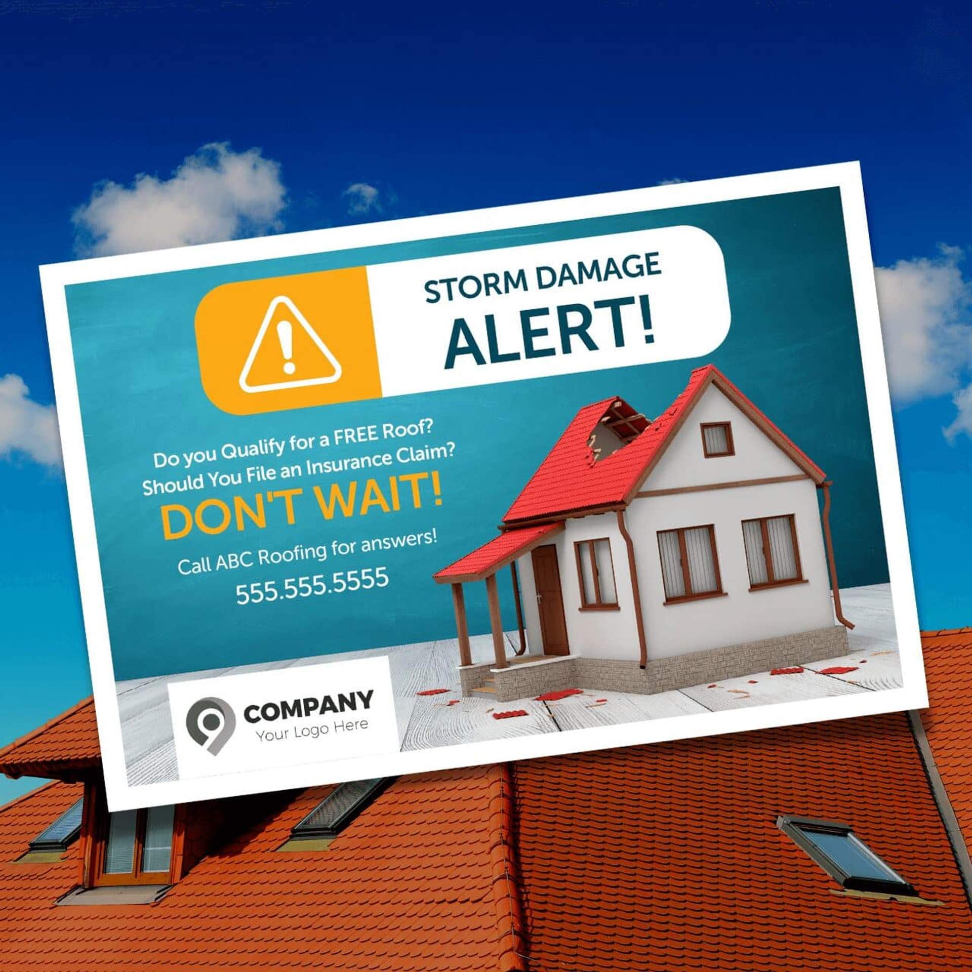 Roofing postcards for contractors
