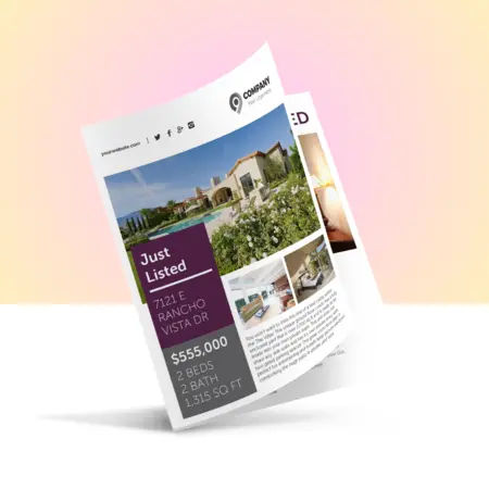 real estate just listed brochure