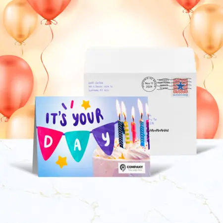 Birthday greeting card design 1