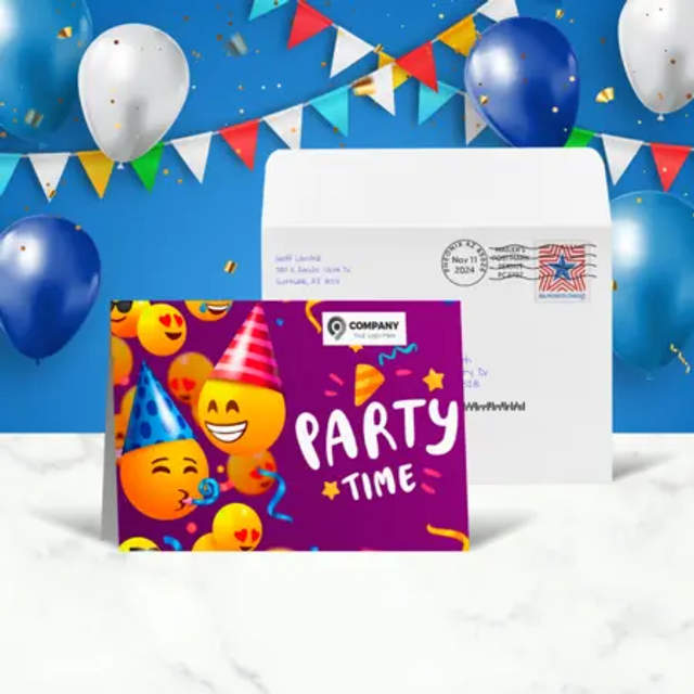 Birthday greeting card design 2