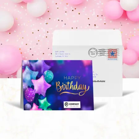 Birthday greeting card design 4