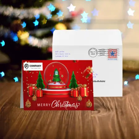 Christmas greeting card design 3