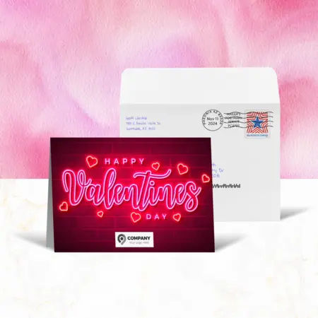 Valentine's Day greeting card design 2