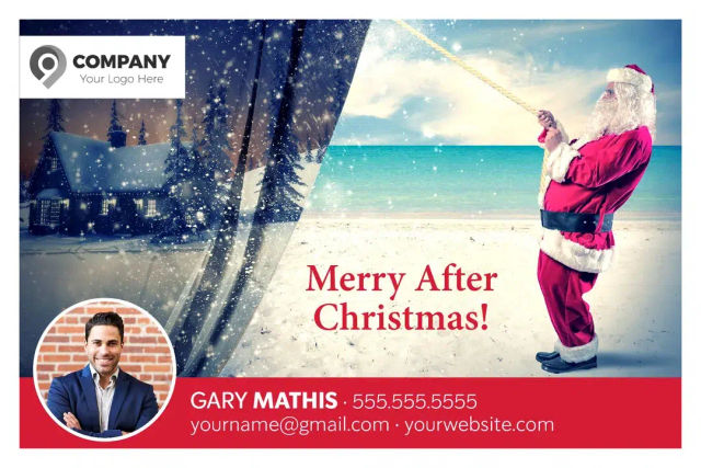 After Christmas Postcards