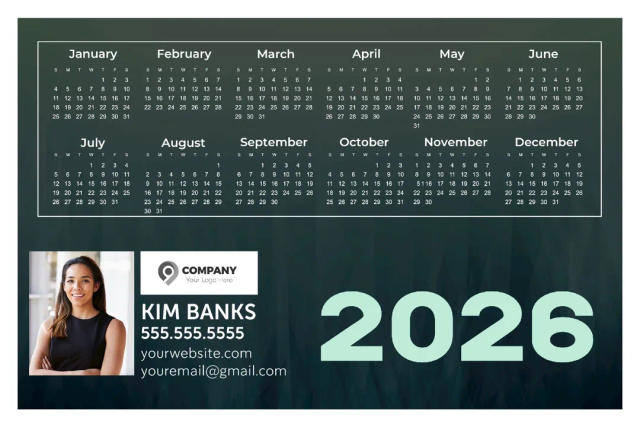Real Estate Calendar Postcards