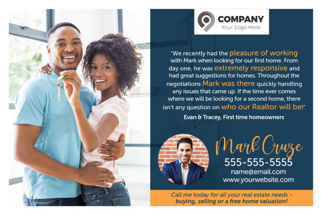 Client Testimonials Postcards