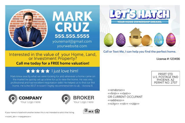 Easter Real Estate Postcards