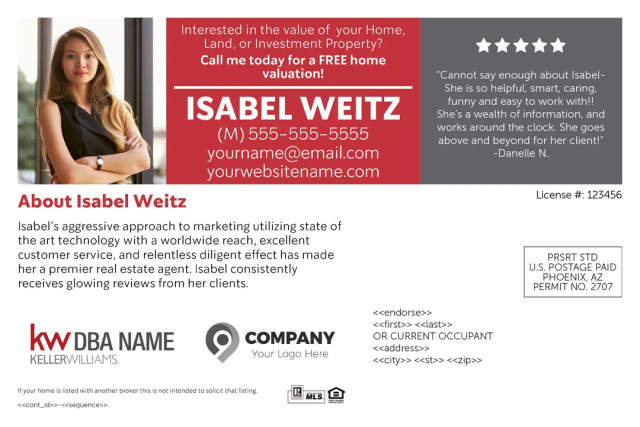 Keller Williams Real Estate Postcards
