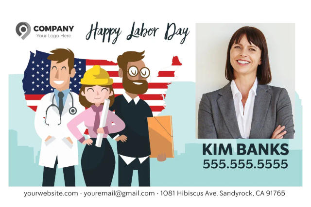 Real Estate Labor Day Postcards