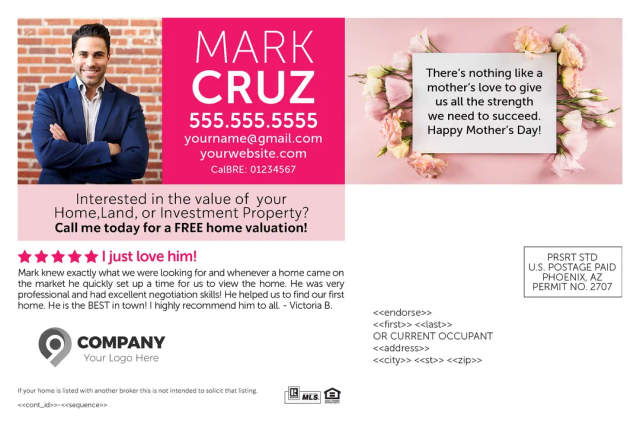 Mother's Day Real Estate Postcards