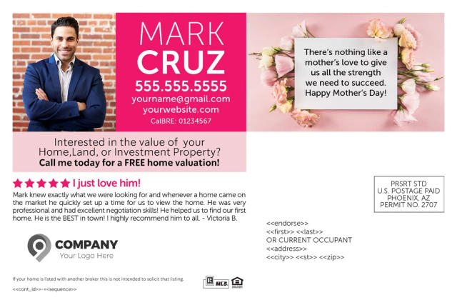 Mother's Day Real Estate Postcards