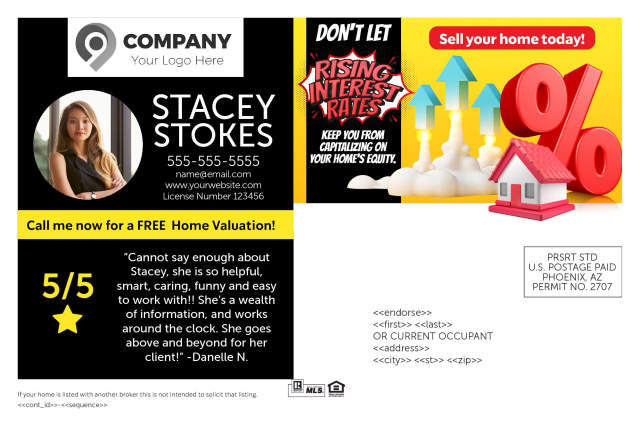 Rising Interest Rate Postcards