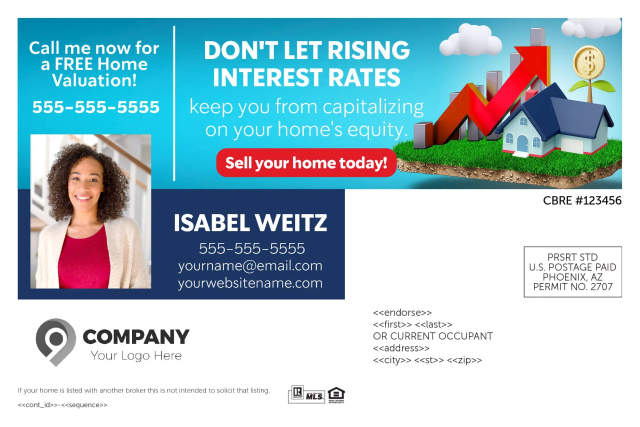 Rising Interest Rate Postcards