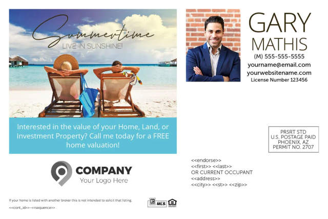 Summer Real Estate Postcards