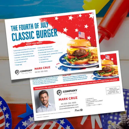 4th of july postcards