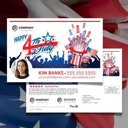 4th of July Real Estate Postcards