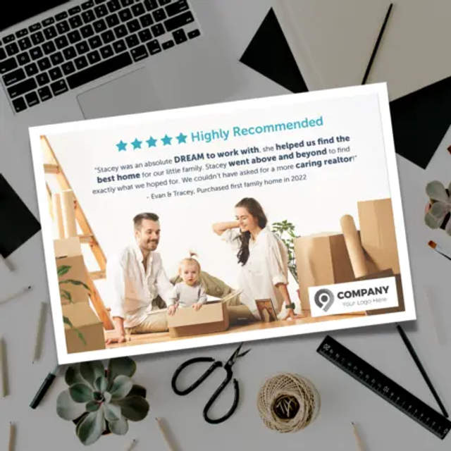 Client Testimonial Postcards