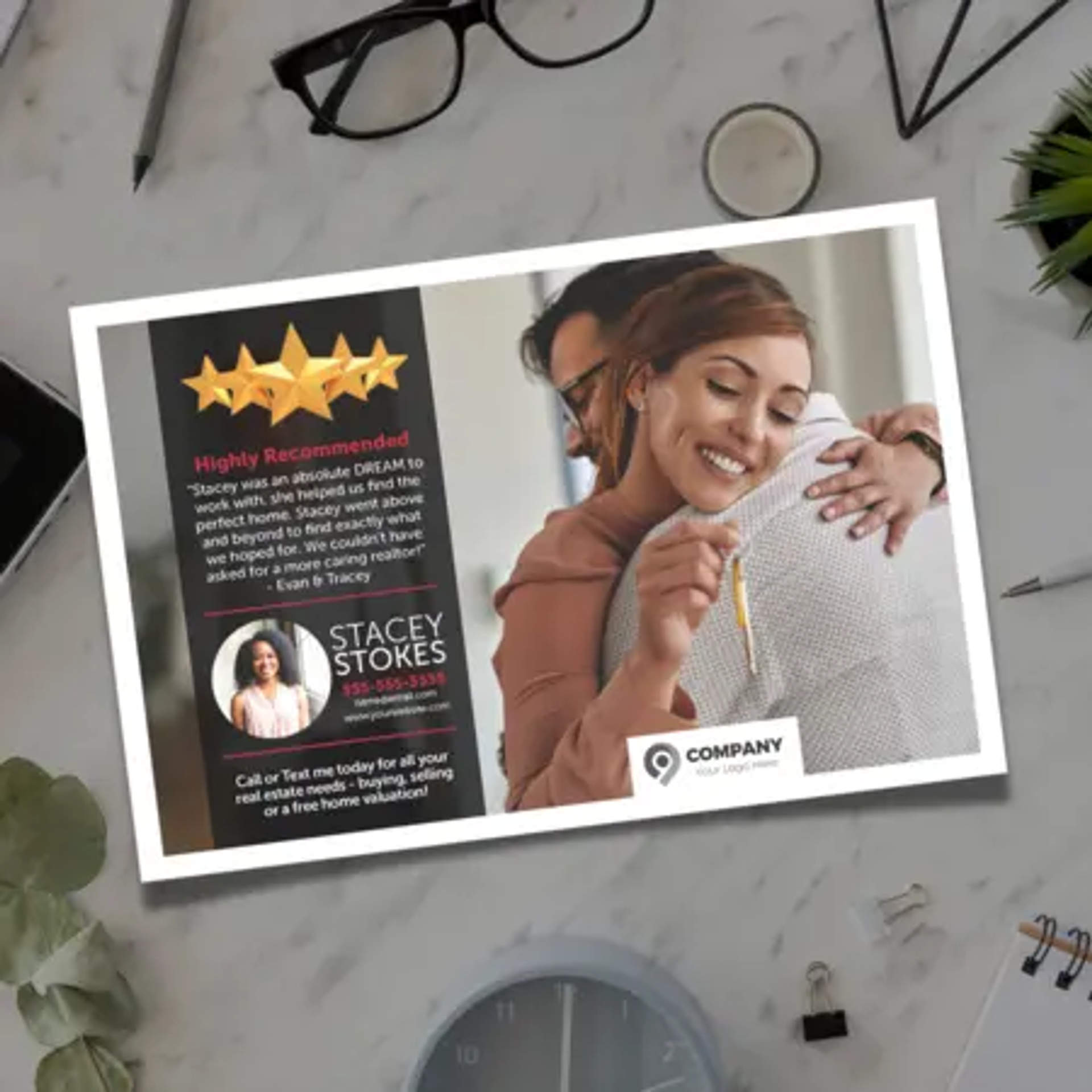 Client Testimonial Postcards