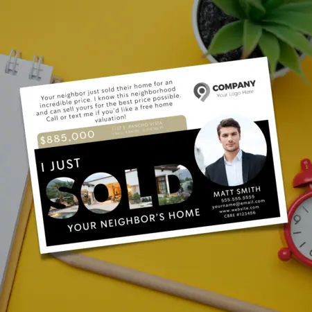 Just Sold Your Neighbor's Home Postcards
