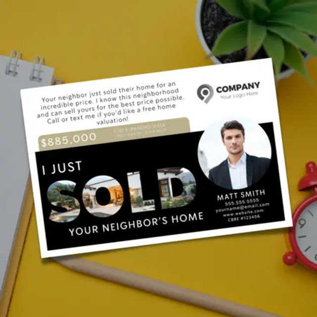 Just Sold Your Neighbor's Home Postcards