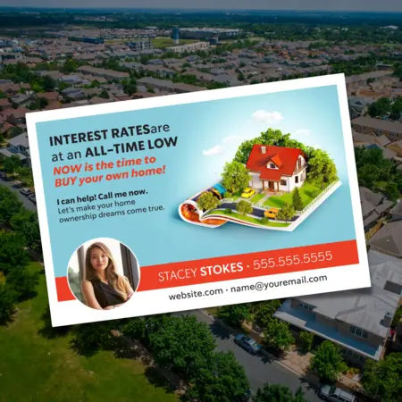 Low Interest Rates Postcards