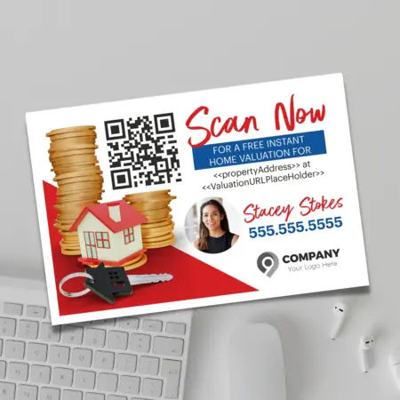 automated seller valuation postcards