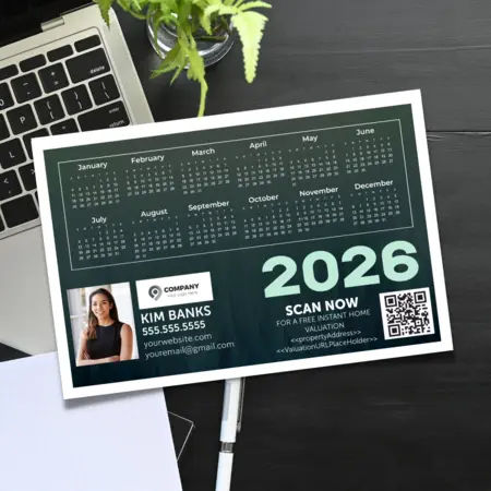 calendar 2026 postcards