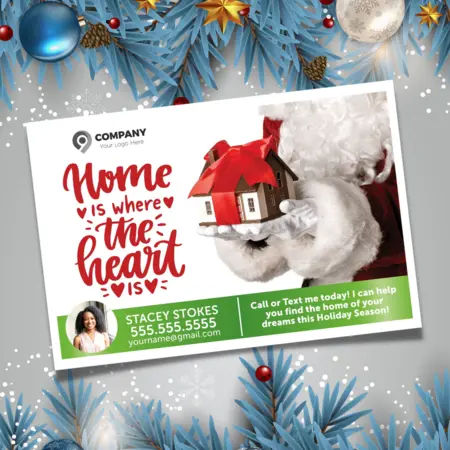 christmas real estate postcards
