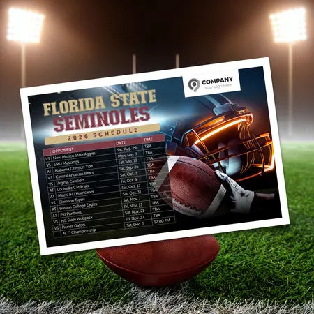 2026 college football schedule postcards