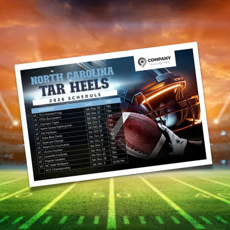 2026 college football schedule postcards