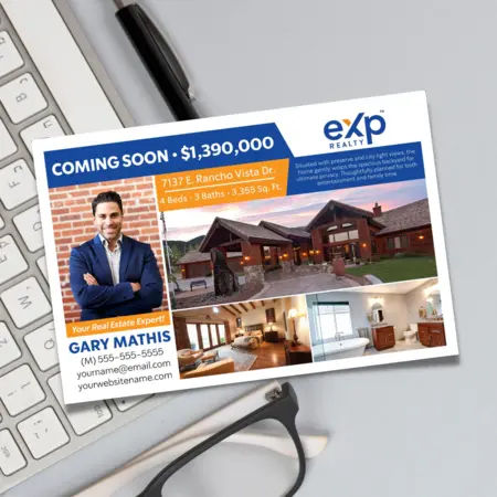 coming soon listing postcards