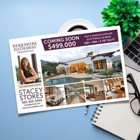 coming soon property postcards
