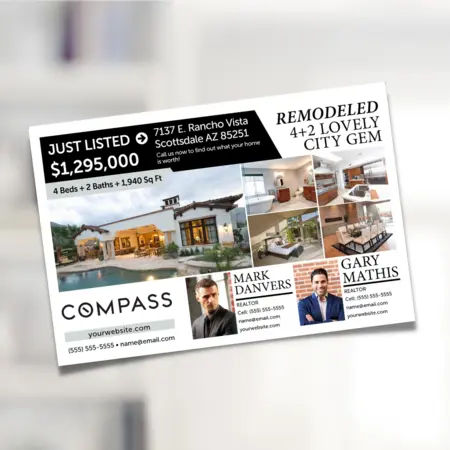 compass postcards