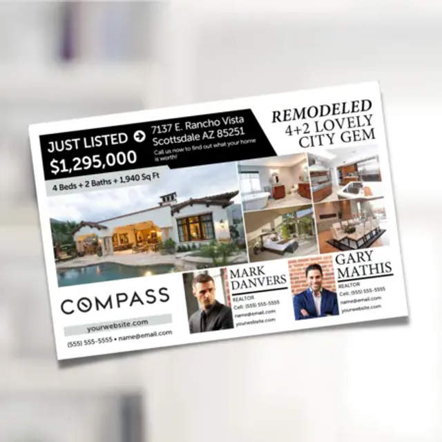 compass postcards