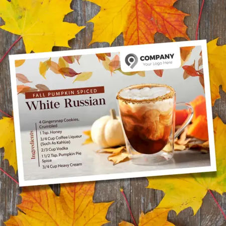 fall postcards for real estate agents