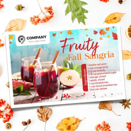 fall postcards for real estate agents