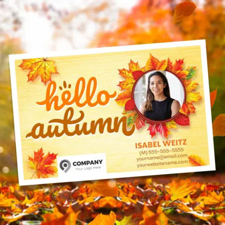 fall real estate postcards