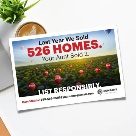 list responsibly postcards