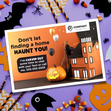 halloween postcards for real estate agents