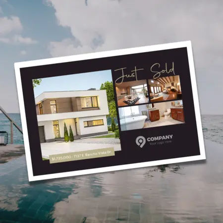 luxury real estate postcards
